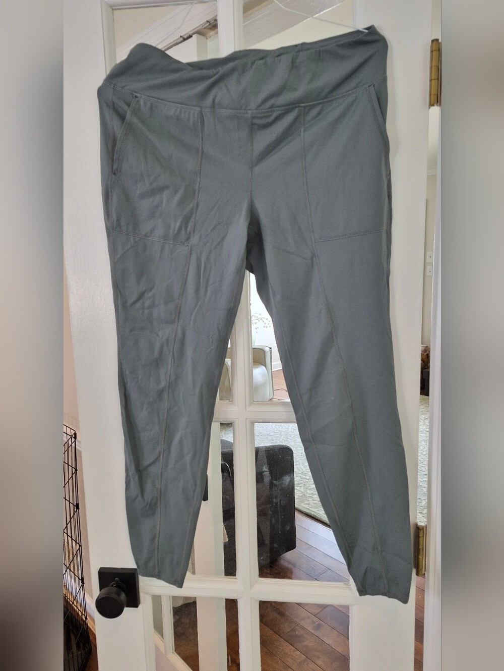 Halara Gray High-Waist Stretch Leggings NWT